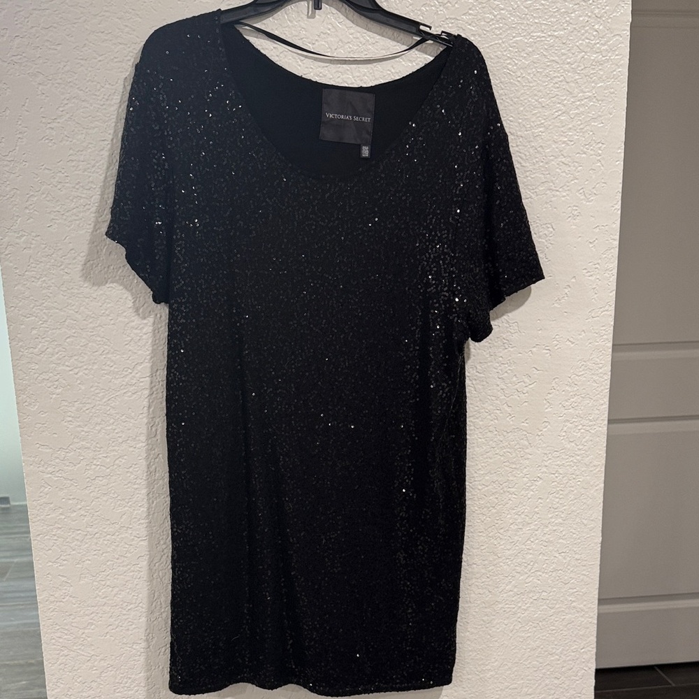 Victoria's Secret Black Sequin Dress